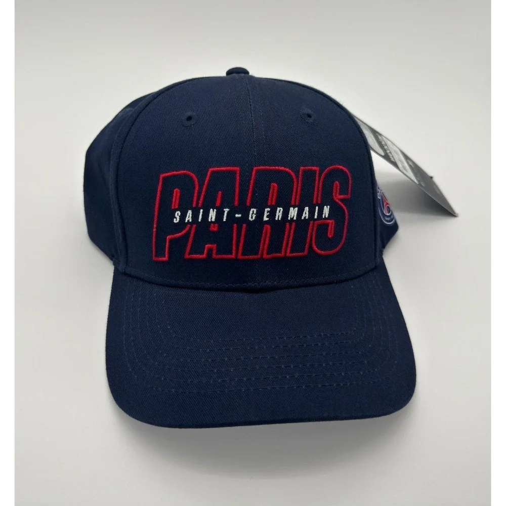 Paris Saint-Germain PSG Official Adjustable Strapback Hat Cap Navy Soccer NWT